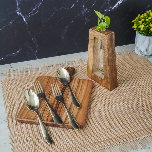Kitchen Aesthetic Set (Chopping Board + Test Tube Planter + 4pc. Cutlery Set).