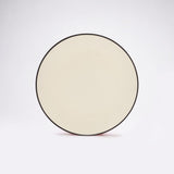 Ceramic Minimal Black Rim Dinner Plate- Set Of 4 - The Decor Mart 