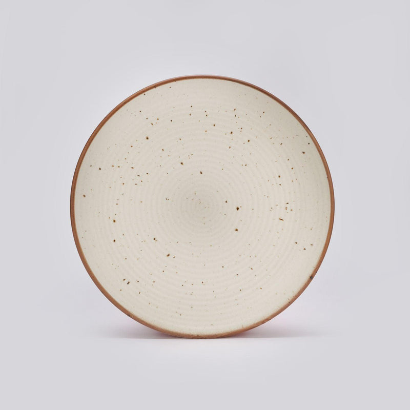 Ceramic Aesthetic Beige Dinner Plate- Set of 4 - The Decor Mart 
