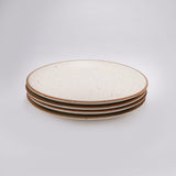 Ceramic Aesthetic Beige Dinner Plate- Set of 4 - The Decor Mart 