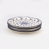Ceramic Floral Handpainted Dinner Plate- Set Of 4 - The Decor Mart 