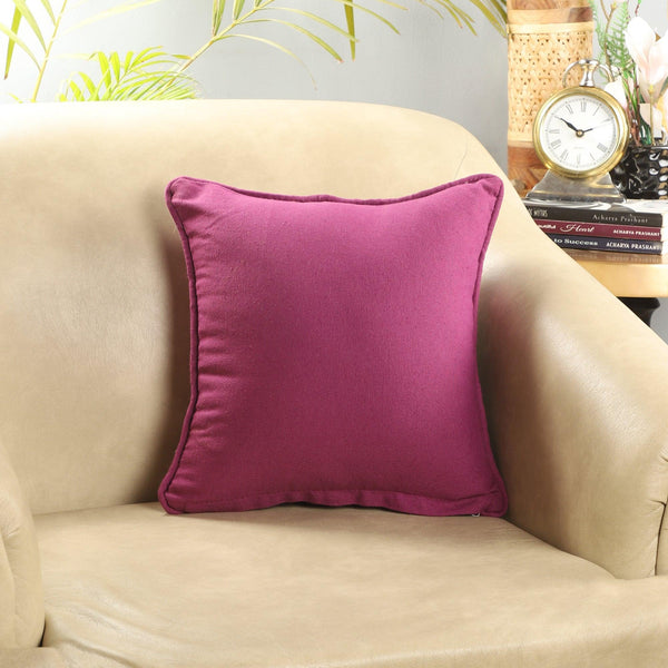 Cotton Cushion Cover- Purple(Set of 5) - The Decor Mart 