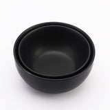 Ceramic Matte  Black Serving Bowl- Set of 2 - The Decor Mart 