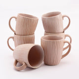 Ceramic Baby Pink Coffee Mug Set Of 6 - The Decor Mart 