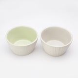 Ceramic Textured Planter- Green & Grey  (Set of 2) - The Decor Mart 