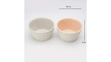 Ceramic Textured Planter- Pink & Grey  (Set of 2) - The Decor Mart 
