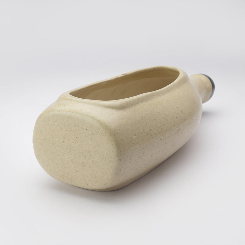 Ceramic Vintage Bottle Planter- Ivory - The Decor Mart 
