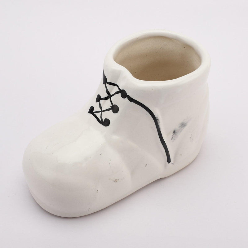 Ceramic Snowy Shoe Planter-Set of 2 - The Decor Mart 