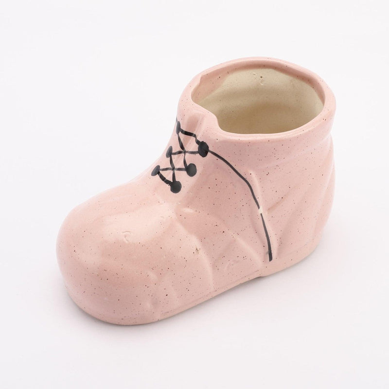 Ceramic Pink Blossom Shoe Planter- Set of 2 - The Decor Mart 