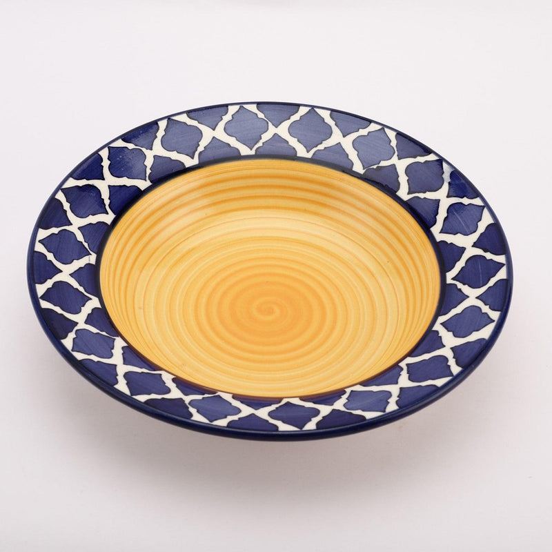 Ceramic Fusion Pasta Plate With Spoon - The Decor Mart 