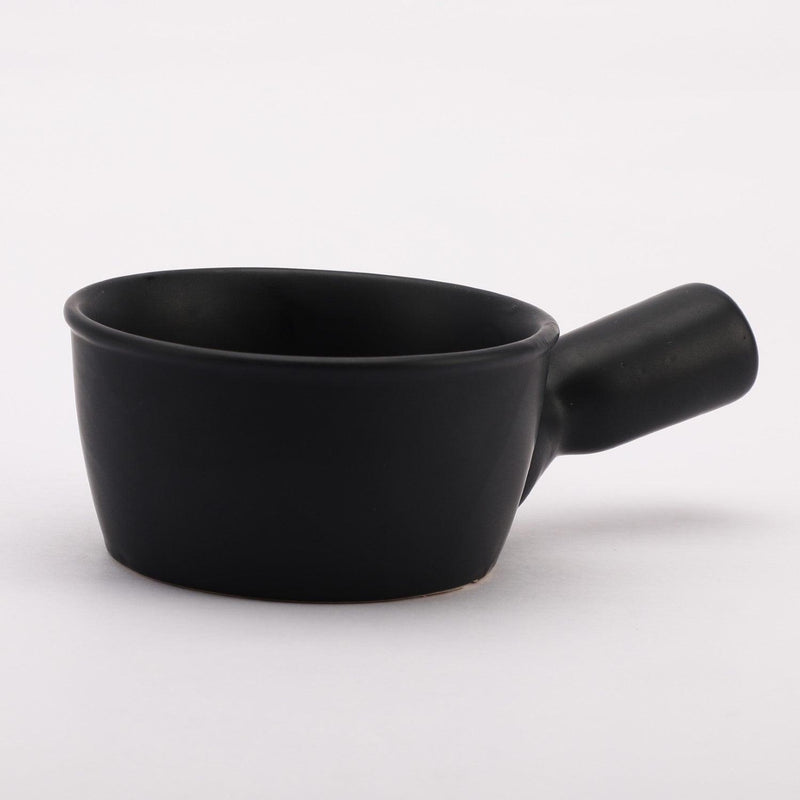 Ceramic Matte Black Handel Snack Bowl - The Decor Mart 
