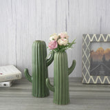 The Green Cactus Vase- Set of 2