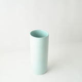 Sky Blue Cylindrical Ceramic Vase