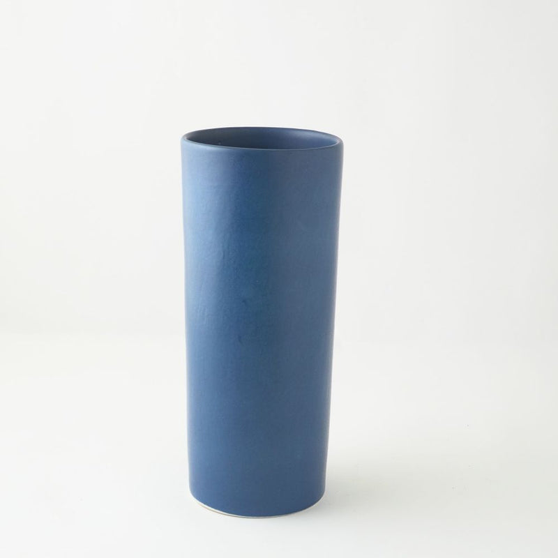 Cobalt Cylindrical Ceramic Vase 