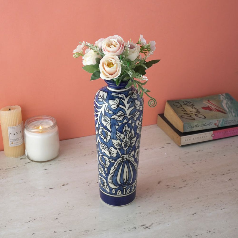 Nordiac Flower Painted Vase