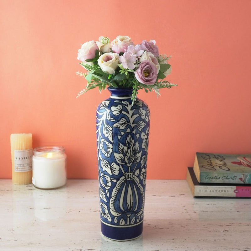 Nordiac Flower Painted Vase