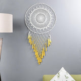 Handcrafted Dreamcatcher Wall Hanging- Yellow - The Decor Mart 