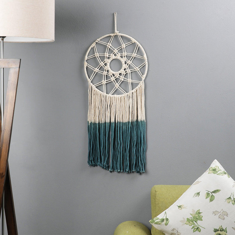 Handcrafted Dreamcatcher Wall Hanging- Blue - The Decor Mart 