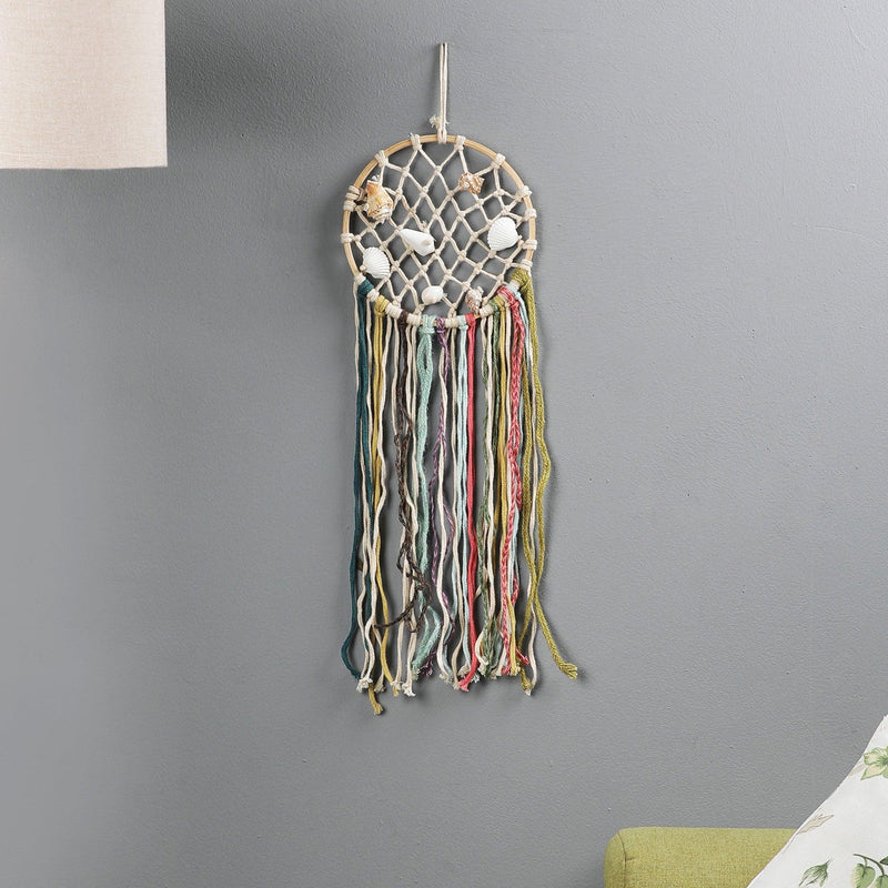 Handcrafted Dreamcatcher Wall Hanging- Multicolour - The Decor Mart 
