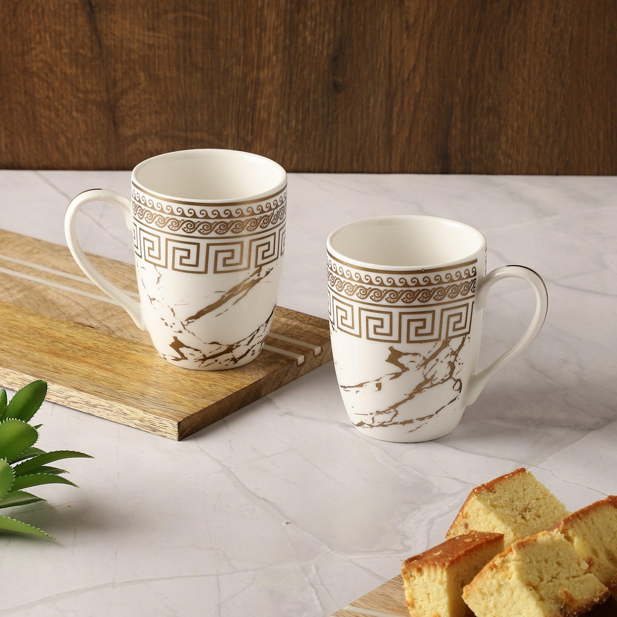 Royal Marble Mug Set of 2 The Decor Mart