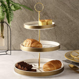Ceramic Three-Tier Cupcake Platter - The Decor Mart 