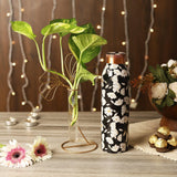 Copper Bottle with Test Tube Planter- White Lily - The Decor Mart 