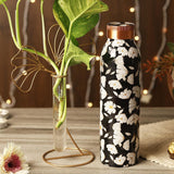 Copper Bottle with Test Tube Planter- White Lily - The Decor Mart 