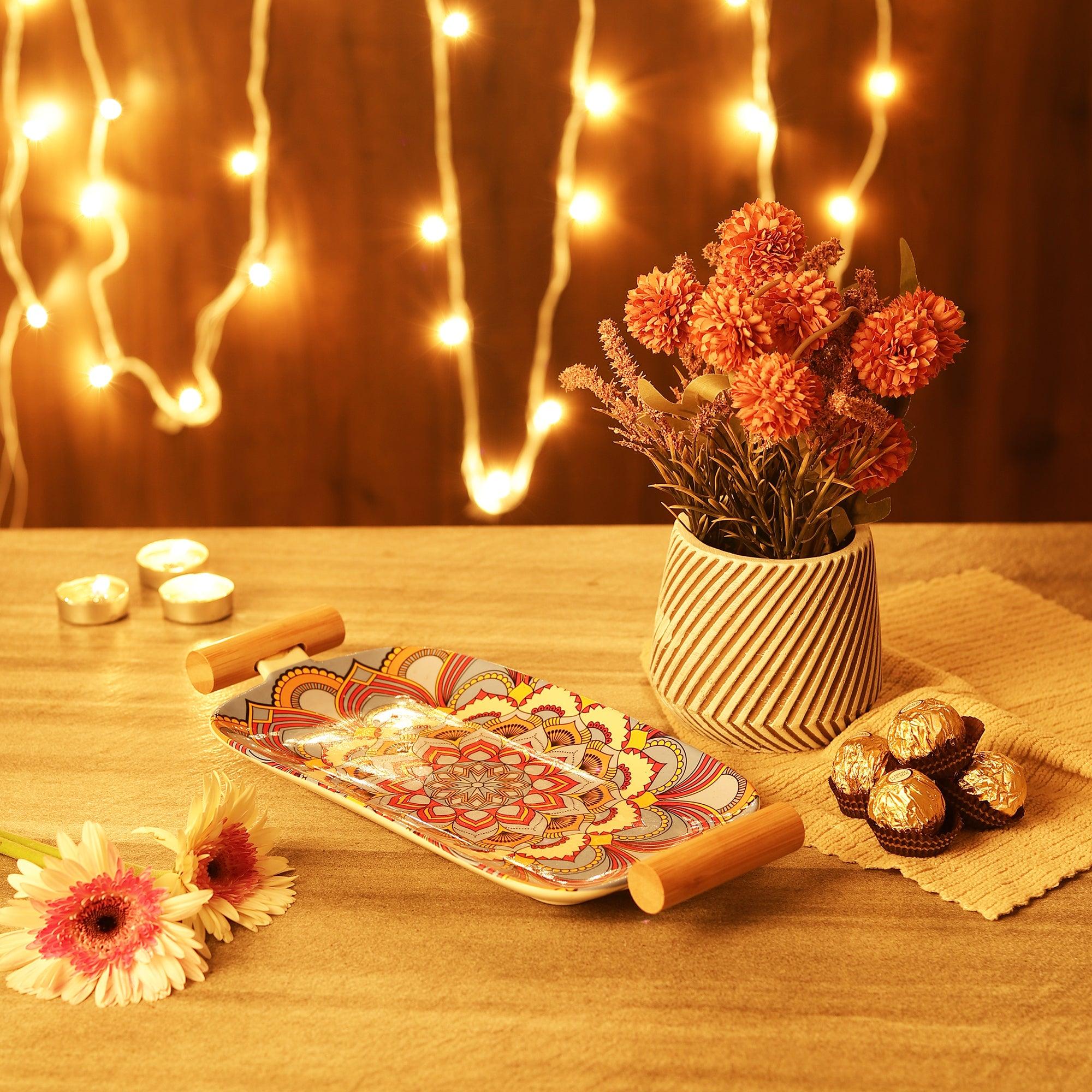 Platter Planter Combo Ceramic The Decor Mart