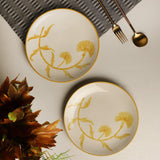 Yellow Blossom Dinner Plate - Set of 2 - The Decor Mart 