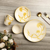 Ceramic Yellow Blossom Dinner Set - The Decor Mart 
