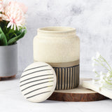 Ceramic Semi-Glazed Storage Jar- Medium - The Decor Mart 