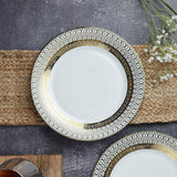 Ceramic Gold Fiesta Dinner Plate- Set of 2 - The Decor Mart 