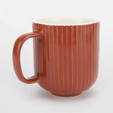 Vibrant Combed Ceramic Mugs- Set of 6 - The Decor Mart 