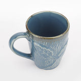 Ceramic Leaf Mug- Navy(Set of 2) - The Decor Mart 