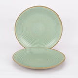 Ceramic Swirls Quarter Plate- Set of 2 - The Decor Mart 
