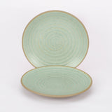 Ceramic Swirls Dinner  Plate- Set of 2 - The Decor Mart 