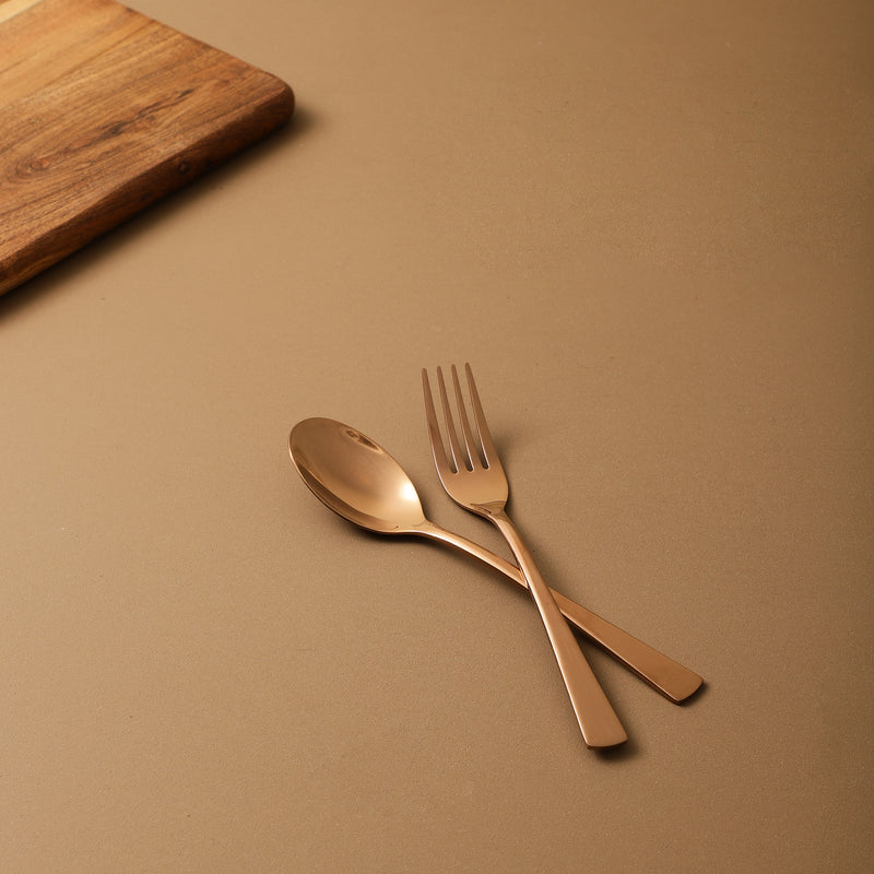 Rose Gold Cutlery Set of 4