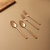 Rose Gold Cutlery Set of 4