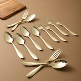 French Gold Cutlery Set of 12