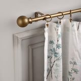 GOLD BALL FINIAL EXTENDABLE CURTAIN ROD GOLD 19MM (HARDWARE INCLUDED) - The Decor Mart 