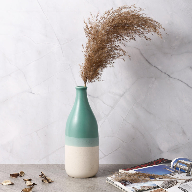 Ceramic Bottle Vase (Medium) - The Decor Mart 