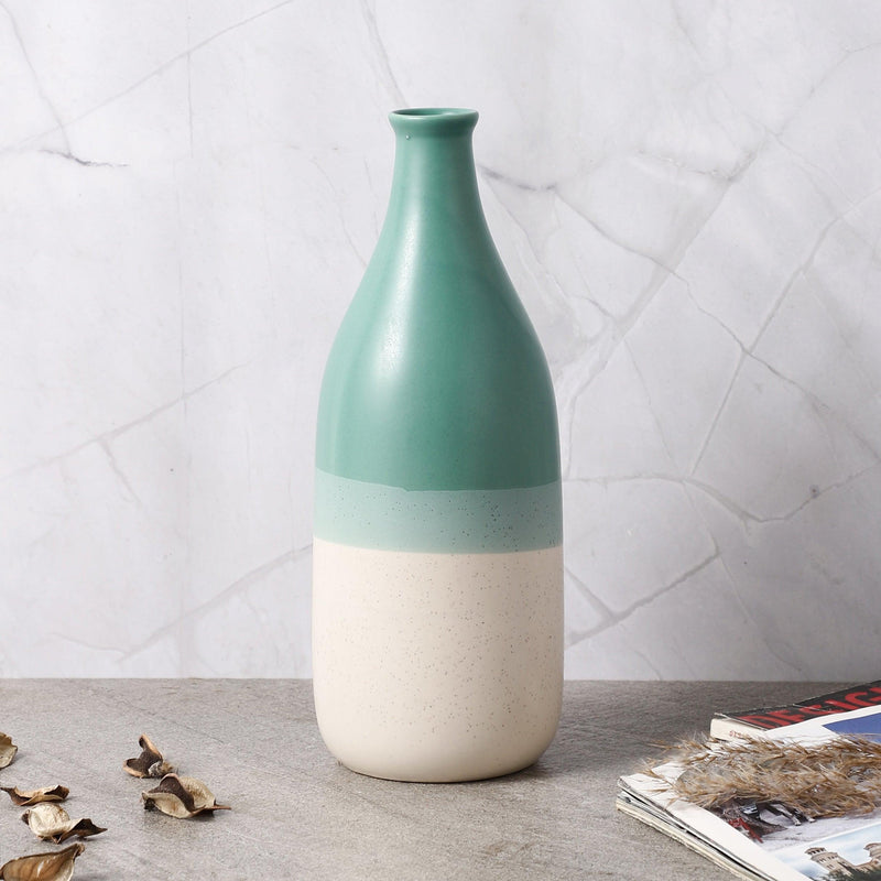 Ceramic Bottle Vase (Medium) - The Decor Mart 