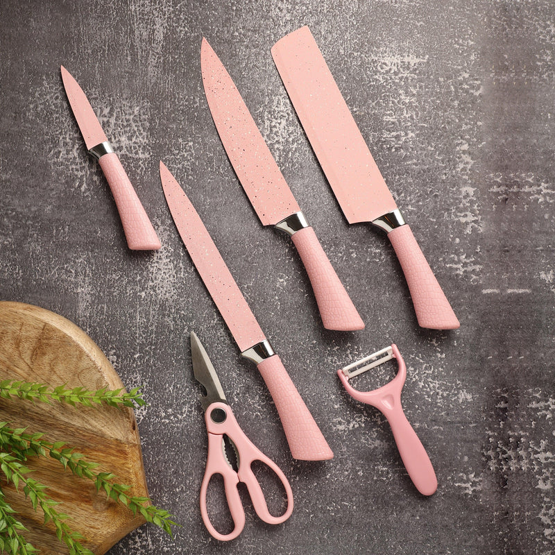 Pink Knife Set - The Decor Mart 