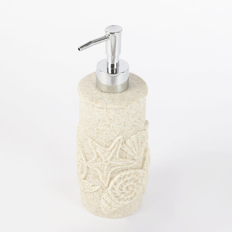 Seashell Soap Dispenser- Beige - The Decor Mart 
