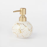 Marble Textured Soap Dispenser- White - The Decor Mart 