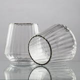 Ribbed Drinking Glass- Set of 2 - The Decor Mart 