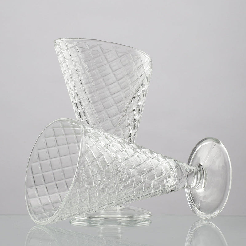 Glass Gelato Icecream Cup- Set Of 2 - The Decor Mart 