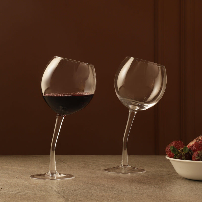 Dancing Wine Glass- Set Of  2 - The Decor Mart 