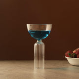 Coupe Glass With Fluted Stem - The Decor Mart 