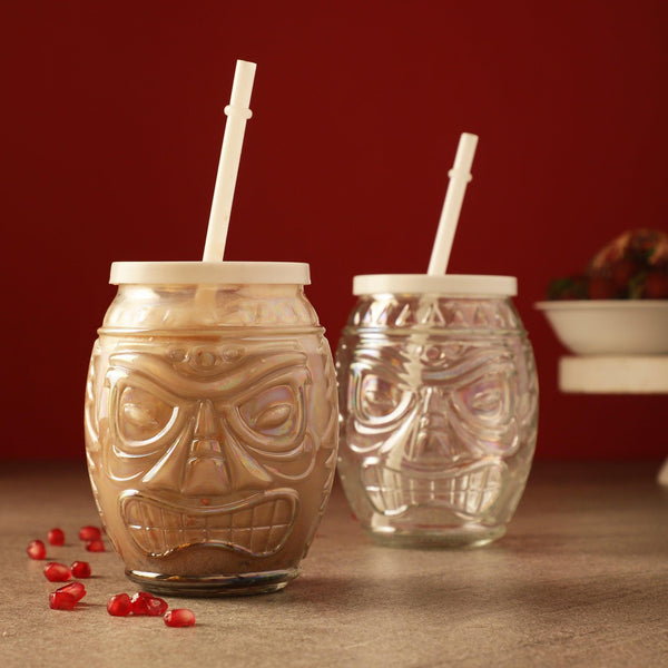 Tiki Glass Short- Set Of 2 - The Decor Mart 